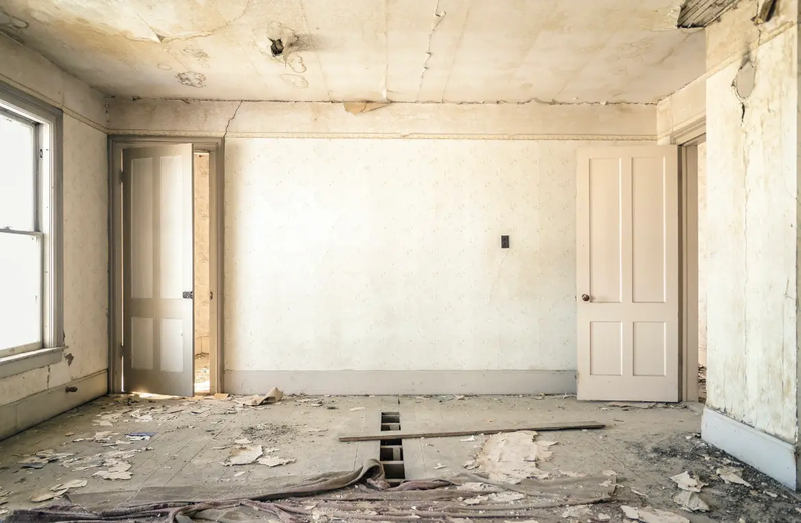 Waste disposal crew managing a cleanout project in Panthersville